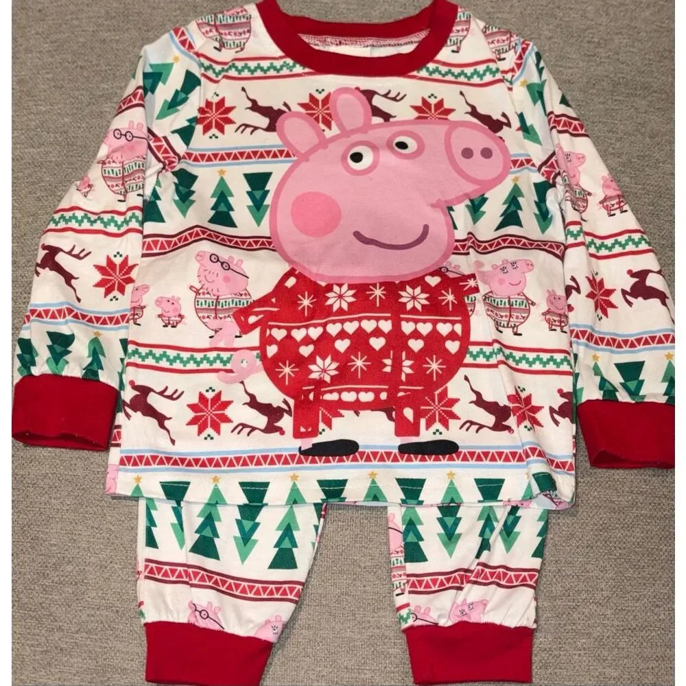 Peppa Pig Christmas Pajamas size 3-4